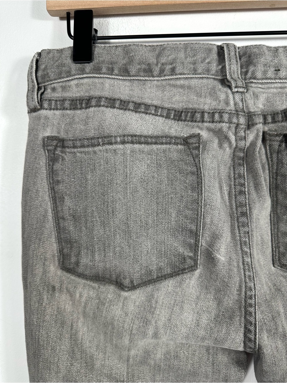 Lauren Jeans Co Ralph Lauren Gray Cropped Straight Leg Stretch Jeans Women’s 8 P - Picture 8 of 11